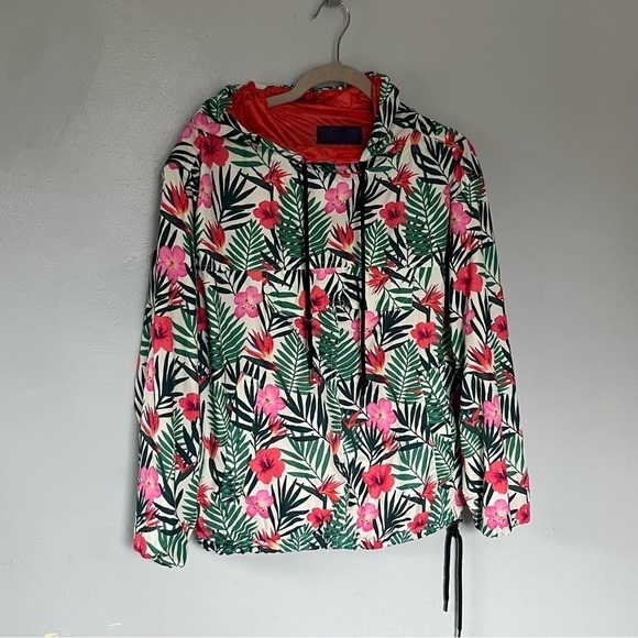BlankNYC Lightweight Pullover Tropical Lightweight Windbreaker Rain Jacket Small - Picture 5 of 11